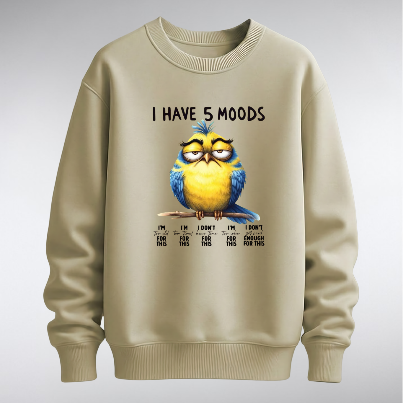 RN “I Have 5 Moods” Graphic Sweatshirt – Unisex