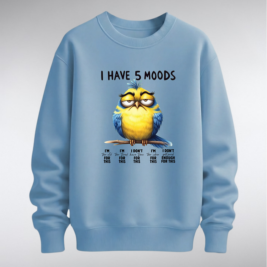 RN “I Have 5 Moods” Graphic Sweatshirt – Unisex