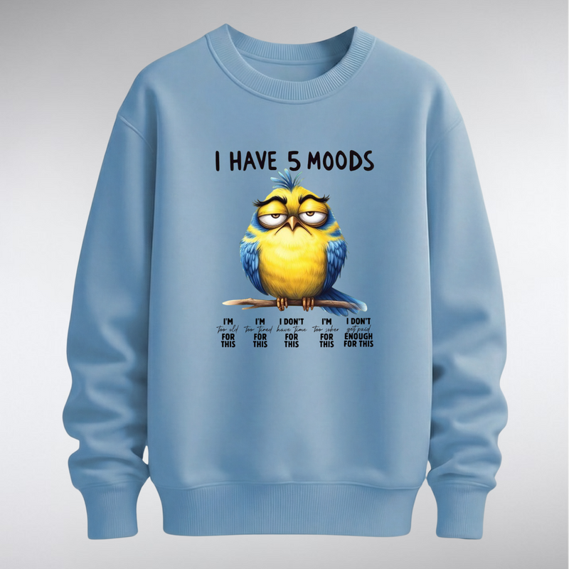 RN “I Have 5 Moods” Graphic Sweatshirt – Unisex