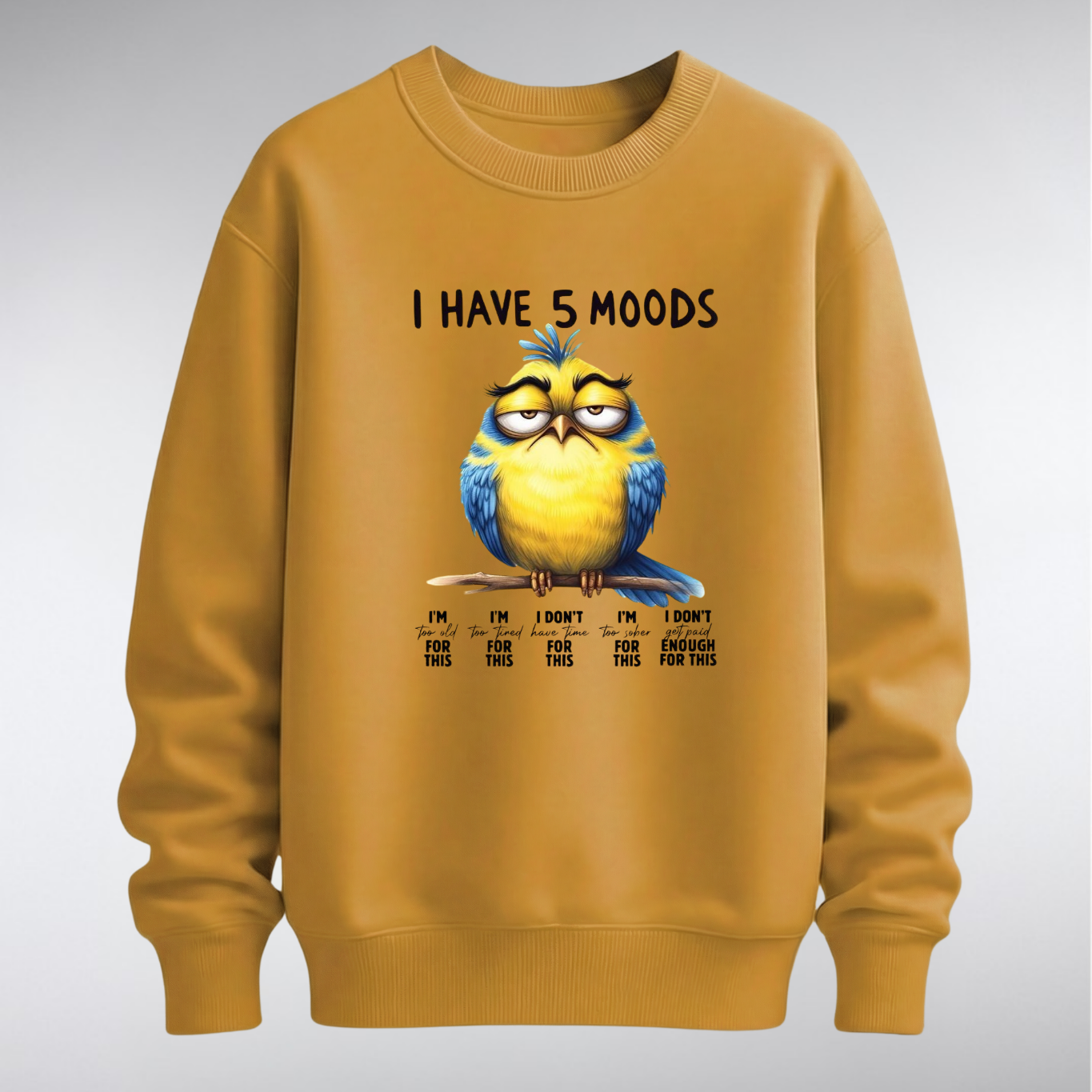RN “I Have 5 Moods” Graphic Sweatshirt – Unisex