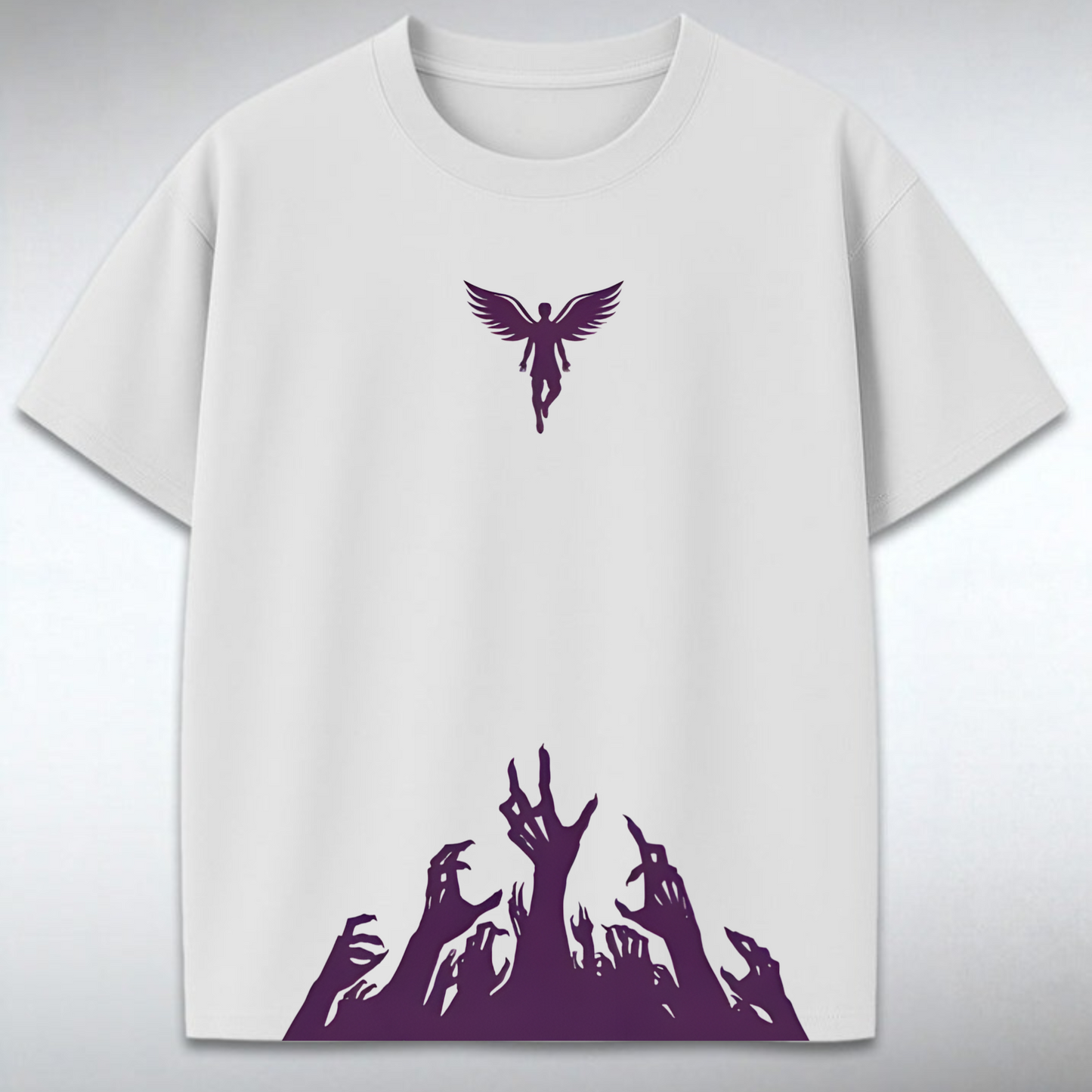 The Order Silhouette Print T-Shirt– White | Rascal Nation